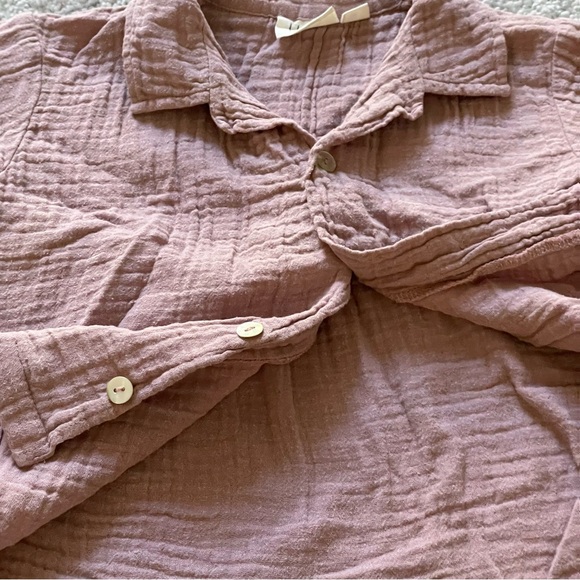 Flöss | Baby Dusty Rose Rob Frill Shirt - Picture 4 of 4